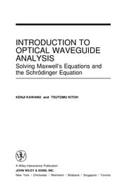 Tapa de Introduction to optical waveguide analysis