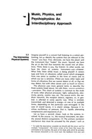 Tapa de Introduction to the Physics and Psychophysics of Music