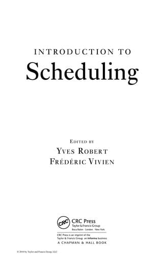 Tapa de Introduction to scheduling