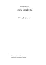 Tapa de Introduction to sound processing