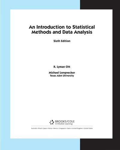 Tapa de Introduction to Statistical Methods and Data Analysis (with CD-ROM)