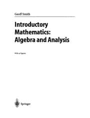 Tapa de Introductory Mathematics: Algebra and Analysis