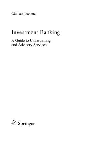 Tapa de Investment Banking