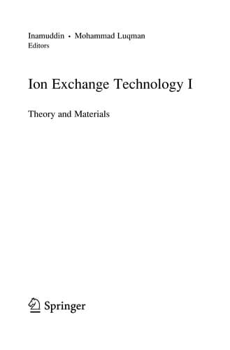 Tapa de Ion-exchange Technology I