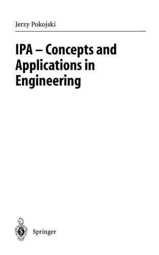 Tapa de IPA--concepts and applications in engineering