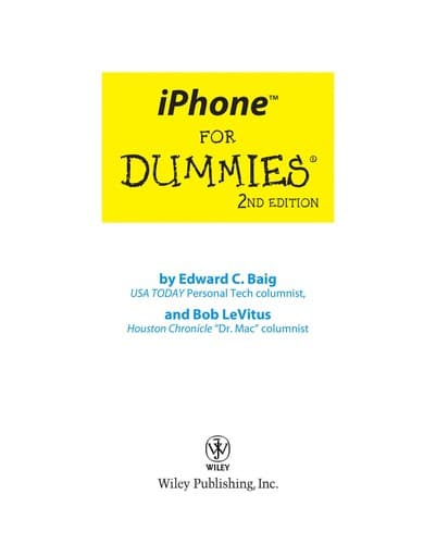 Tapa de iPhone for dummies