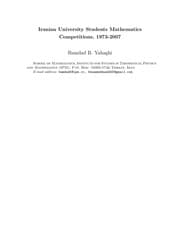Tapa de Iranian mathematics competitions, 1973-2007