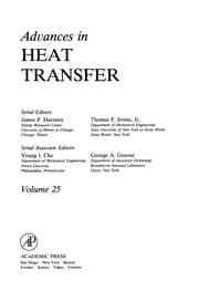 Tapa de Advances in Heat Transfer, 25