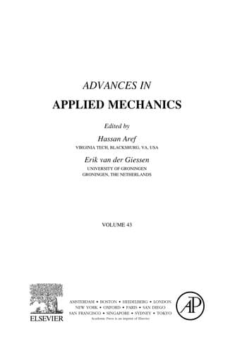Tapa de Advances in applied mechanics