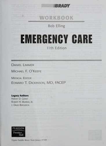 Tapa de Emergency care