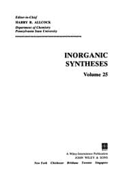 Tapa de Volume 25, Inorganic Syntheses