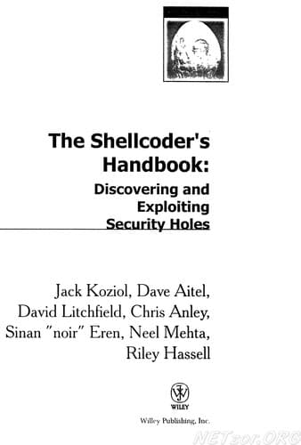 Tapa de The shellcoder's handbook
