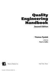 Tapa de Quality engineering handbook