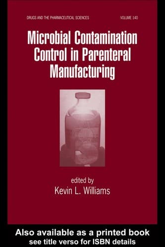 Tapa de Microbial contamination control in parenteral manufacturing