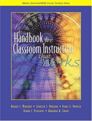 Tapa de Handbook for Classroom Instruction That Works