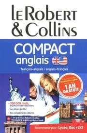 Tapa de Dictionnaire Le Robert & Collins Compact anglais (French and English Edition)