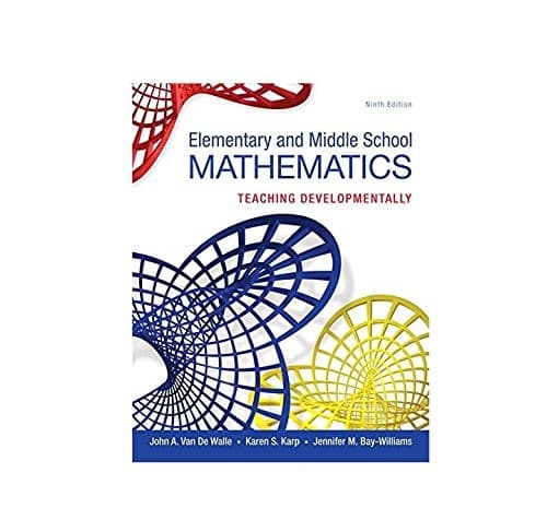 Tapa de Elementary and Middle School Mathematics: Teaching Developmentally, Loose-Leaf Version (9th Edition)