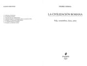 Tapa de La civilización romana