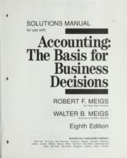 Tapa de Solutions manual for use with Accounting