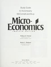 Tapa de Study guide to accompany McConnell and Brue micro-economics, twelfth edition