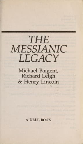 Tapa de The messianic legacy