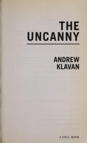 Tapa de The uncanny