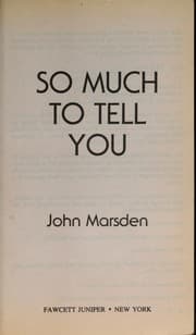 Tapa de So much to tell you