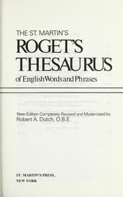 Tapa de St. Martin's Roget's Thesaurus of English Words and Phrases