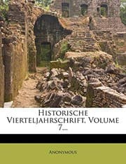 Tapa de Historische Vierteljahrschrift, Volume 7... (German Edition)