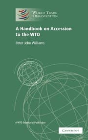 Tapa de A Handbook on Accession to the WTO: A WTO Secretariat Publication (World Trade Organization)