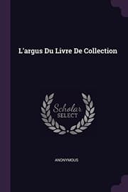 Tapa de L'argus Du Livre De Collection