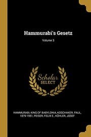 Tapa de Hammurabi's Gesetz; Volume 3 (German Edition)
