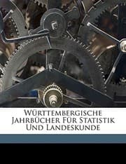 Tapa de Württembergische Jahrbücher Für Statistik Und Landeskunde (German Edition)