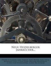 Tapa de Neue Heidelberger Jahrbucher... (German Edition)