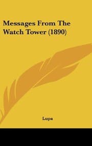 Tapa de Messages From The Watch Tower (1890)