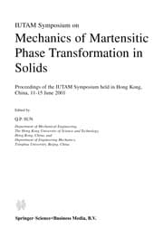 Tapa de IUTAM Symposium on Mechanics of Martensitic Phase Transformation in Solids