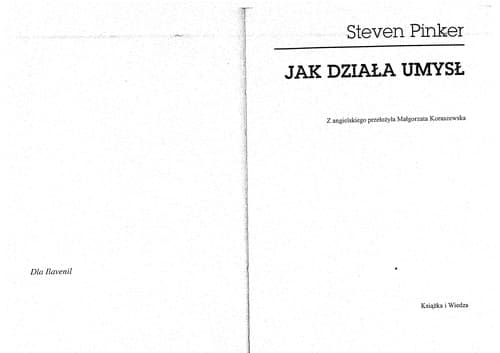 Tapa de Jak działa umysł