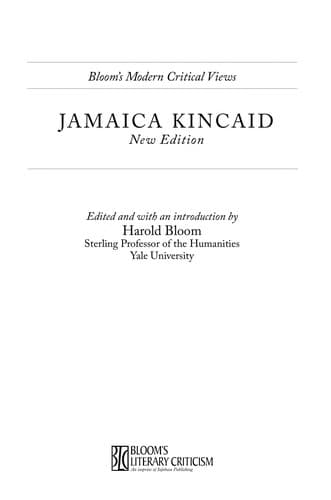 Tapa de Jamaica Kincaid