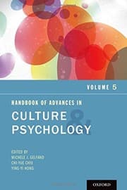 Tapa de Handbook of Advances in Culture and Psychology, Volume 5