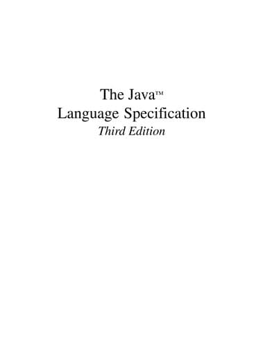 Tapa de The Java virtual machine specification