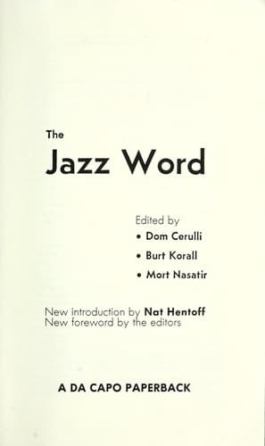 Tapa de The jazz word