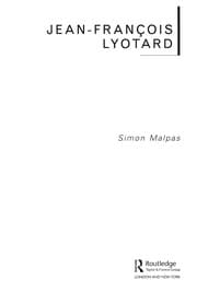 Tapa de Jean-Francois Lyotard