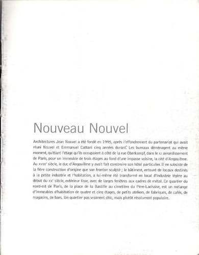 Tapa de Jean Nouvel