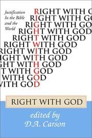 Tapa de Right with God