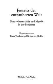 Tapa de Jenseits der entzauberten Welt: Naturwissenschaft und Mystik in der Moderne
