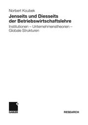 Tapa de Jenseits und diesseits der Betriebswirtschaftslehre