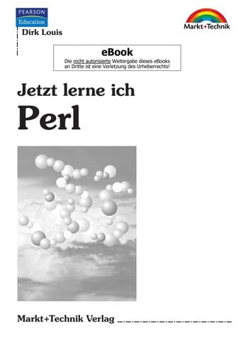 Tapa de Jetzt lerne ich Perl