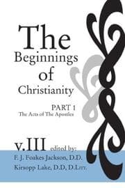 Tapa de Beginnings of Christianity : the Acts of the Apostles Vol. III : Volume III