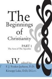 Tapa de Beginnings of Christianity : the Acts of the Apostles Vol. 4 : Volume IV