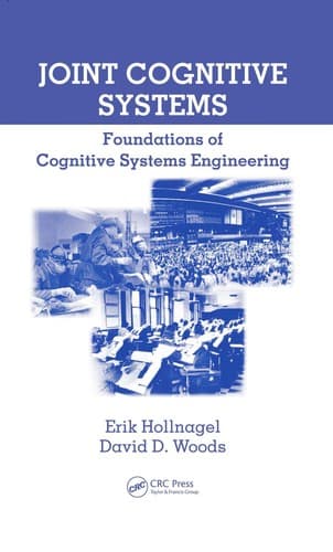 Tapa de Joint cognitive systems
